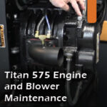 Titan 575 engine and blower